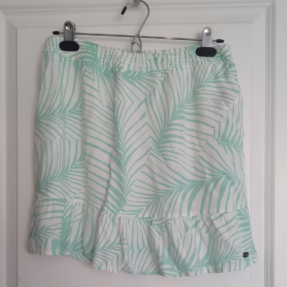 Roxy Mint Palm Pattern Skirt Size Medium